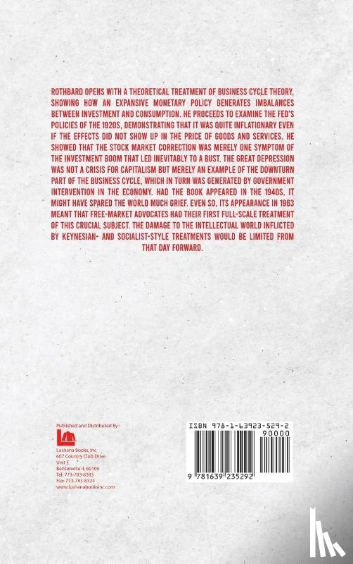 Murray N. Rothbard - America's Great Depression Hardcover