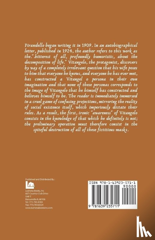 Luigi Pirandello - One, None and a Hundred Thousand