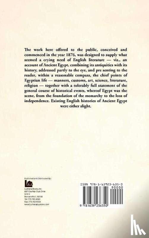 George Rawlinson, M. A. - History of Ancient Egypt Vol 1