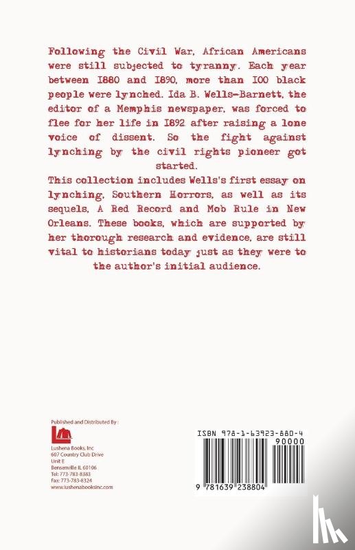 Ida B. Wells-Barnett - On Lynchings
