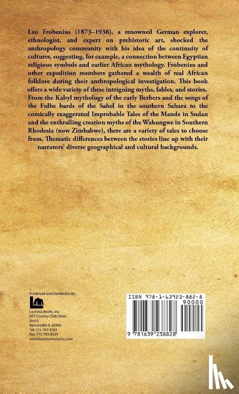 Leo Frobenius, Douglas C. Fox - African Genesis