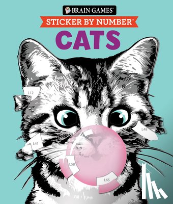 Publications International Ltd - Brain Games - Sticker by Number: Cats (28 Images to Sticker): Volume 2