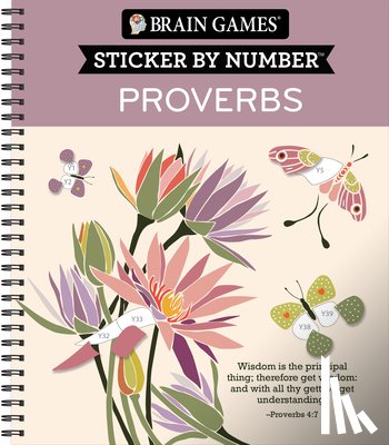 Publications International Ltd - Brain Games - Sticker by Number: Proverbs (28 Images to Sticker)