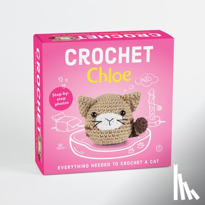 Publications International Ltd - Pil Crochet Kit for Beginners - Chloe the Cat Amigurumi - Complete DIY Kit with Step-By-Step Instructions, Yarn, Hook, Safety Eyes & Stuffing - Make a