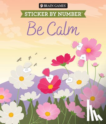 Publications International Ltd - Brain Games - Sticker by Number: Be Calm (28 Images to Sticker)