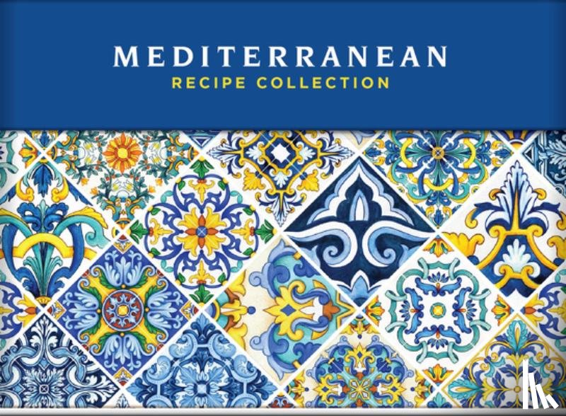 Publications International Ltd - Mediterranean Recipe Card Collection Tin 72 Recipe Cards + 28 Blank Recipe Cards to Write Your Own Recipes + 5 Tabbed Section