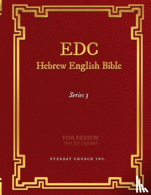 Inc, Everyday Church - EDC Hebrew English Bible Series 3