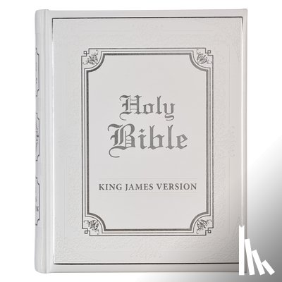 Christian Art Gifts - KJV Family Bible (Faux Leather Padded Hardcover, White)