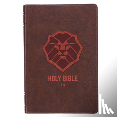 Christian Art Gifts - KJV Bible Kid Edition (Faux Leather, Brown)