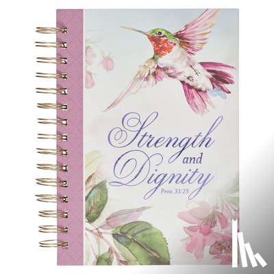 Christian Art Gifts - Christian Art Gifts Purple Journal W/Scripture Strength and Dignity Large Bible Verse Notebook, 192 Ruled Pages, Proverbs 31:25 Bible Verse