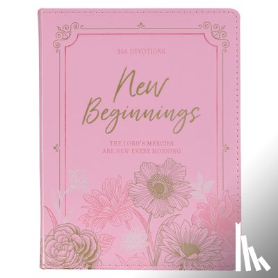 Christian Art Gifts - Devotional New Beginnings Pink Flexcover Feb.