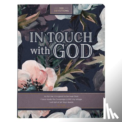 Christian Art Gifts - Devotional in Touch with God Floral Softcover Jan.