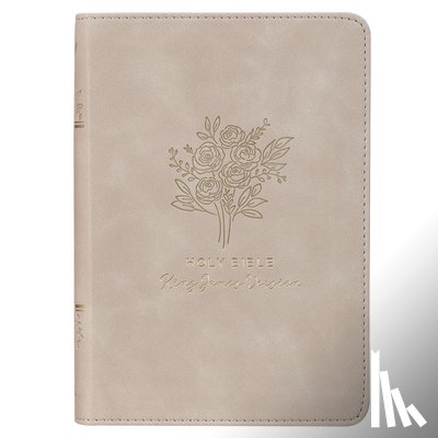 Christian Art Gifts - KJV Bible Compact Faux Leather Taupe
