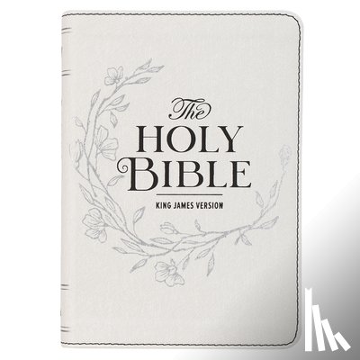 Christian Art Gifts - KJV Bible Compact Large Print Faux Leather White
