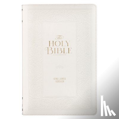 Christian Art Gifts - KJV Bible Giant Print Standard Faux Leather White