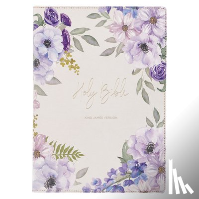 Christian Art Gifts - KJV Bible Giant Print Full-Size Faux Leather Floral