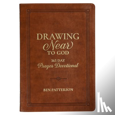 Christian Art Gifts - Devotional Drawing Near to God Brown Faux Leather