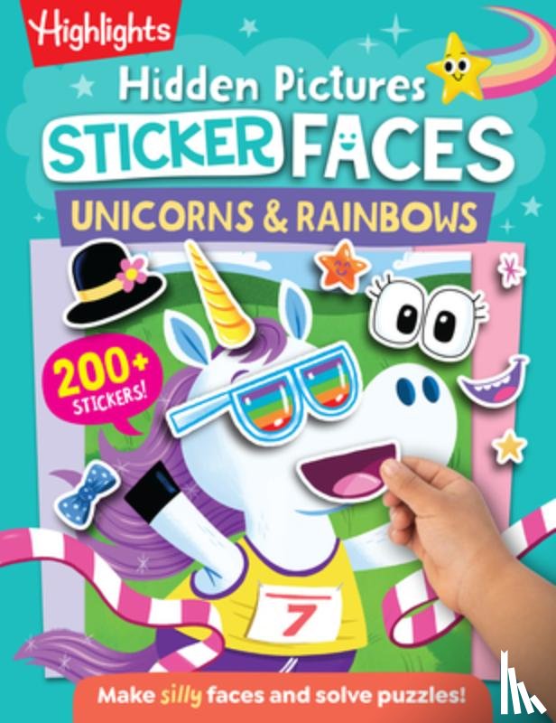 Highlights - Hidden Pictures Sticker Faces: Unicorns & Rainbows