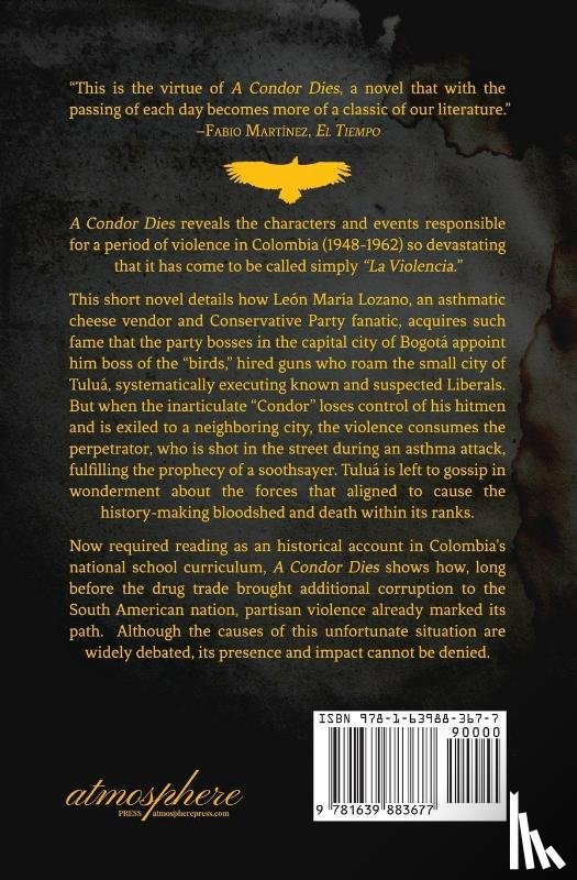 Gardeazabal, Gustavo Alvarez - A Condor Dies