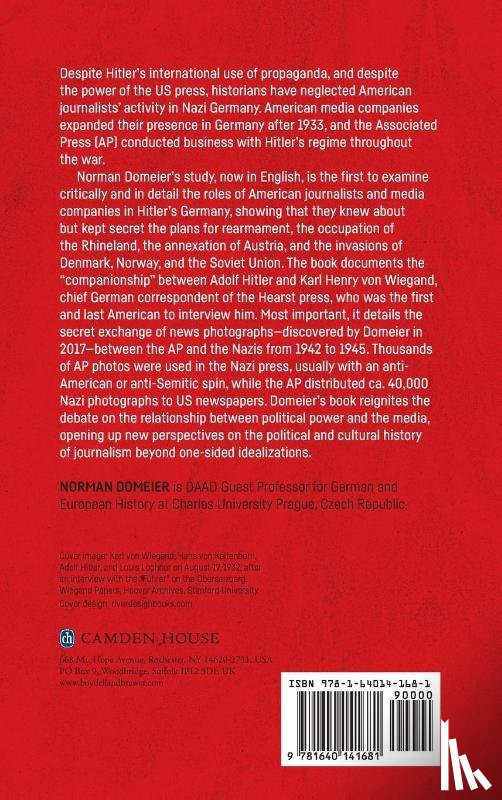 Domeier, Dr Norman - American Journalists in Hitler's Germany