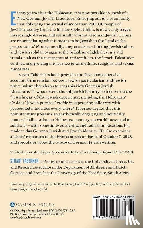 Taberner, Stuart - The New German Jewish Literature