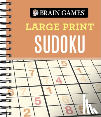 Publications International Ltd - Brain Games - Large Print Sudoku (Orange)