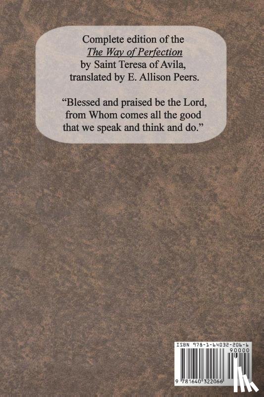 Teresa of Avila, St - The Way of Perfection