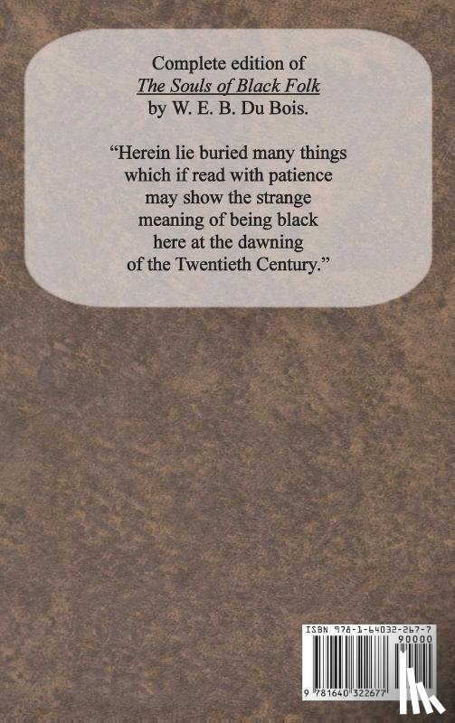 Du Bois, W E B - The Souls of Black Folk