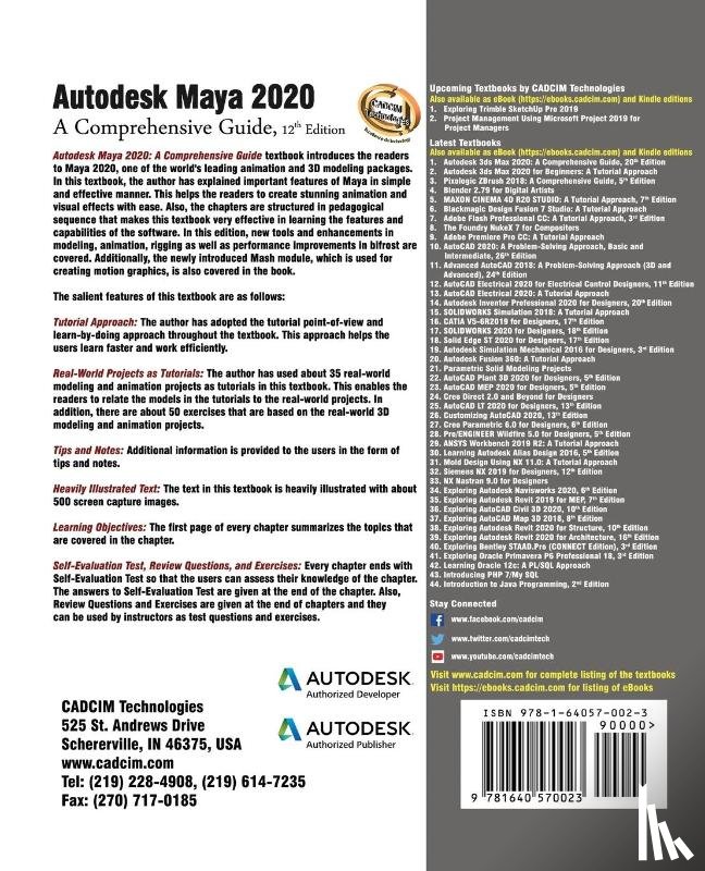 Tickoo, Prof Sham - Autodesk Maya 2020