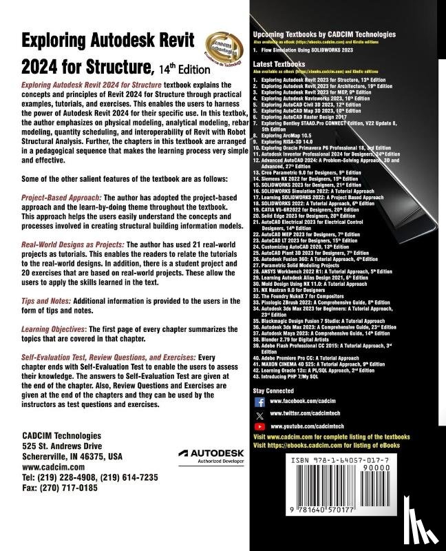 Technologies, Cadcim - Exploring Autodesk Revit 2024 for Structure, 14th Edition