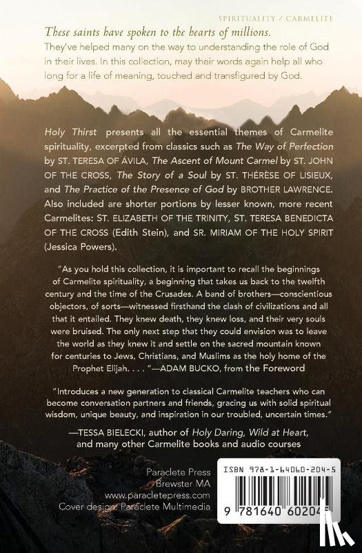 Editors at Paraclete Press - Holy Thirst