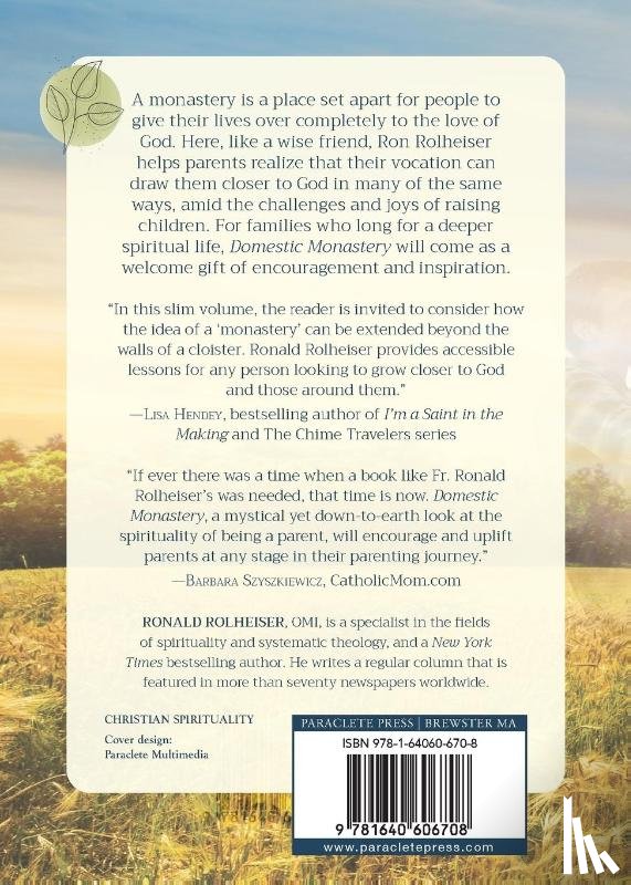 Rolheiser, Ronald - Domestic Monastery