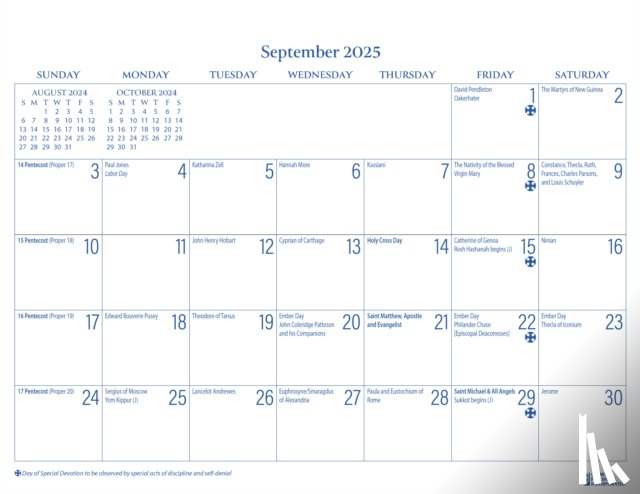 Publishing, Church - 2025 Parish Wall Calendar