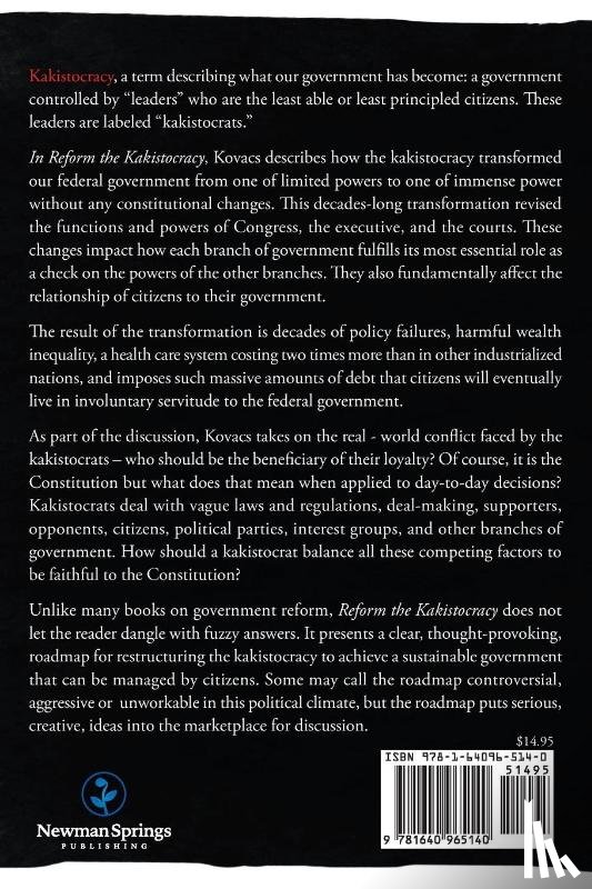 Kovacs, William L - Reform the Kakistocracy
