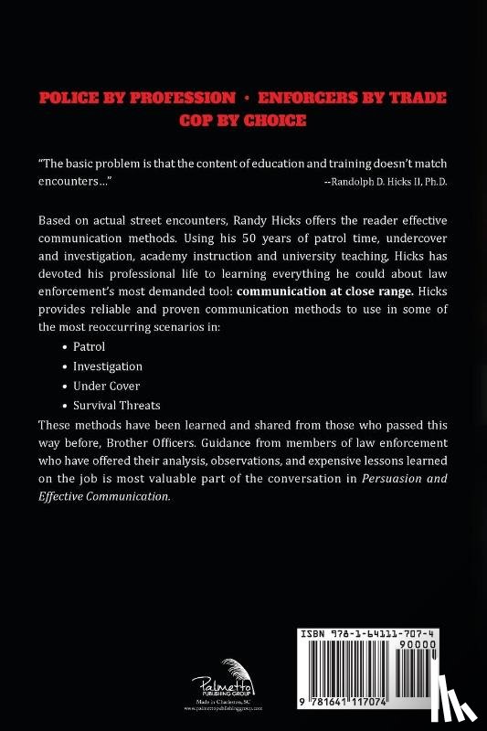 Hicks II, Ph D Randolph D - Persuasion and effective Communication for Law Enforcement