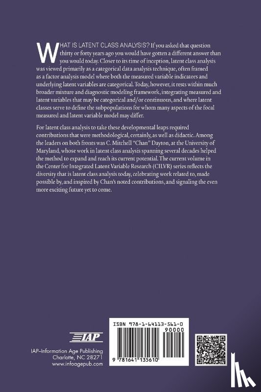  - Advances in Latent Class Analysis