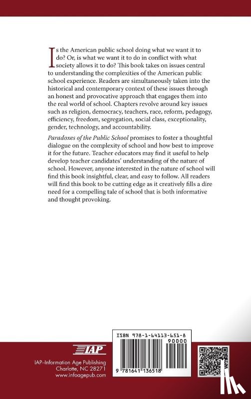 Schul, James E. - Paradoxes of the Public School