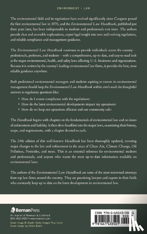 Ewing, Kevin A., Richichi, Thomas, McCall, Duke K., Case, David R. - Environmental Law Handbook