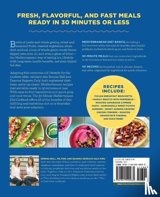 Segrave-Daly, Deanna, Ball, Serena - The 30-Minute Mediterranean Diet Cookbook