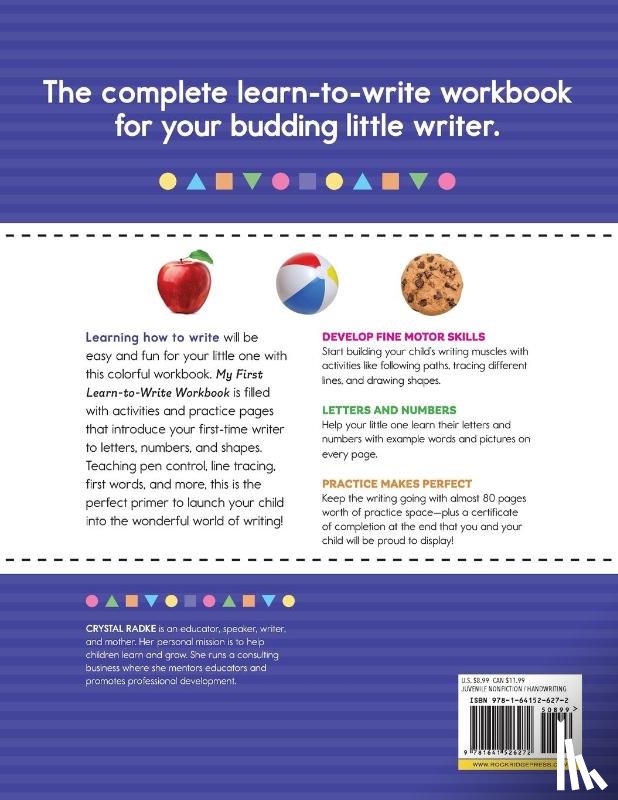 Radke, Crystal - My First Learn-to-Write Workbook