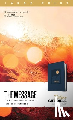 Peterson, Eugene H. - Message Deluxe Gift Bible, Large Print, Navy