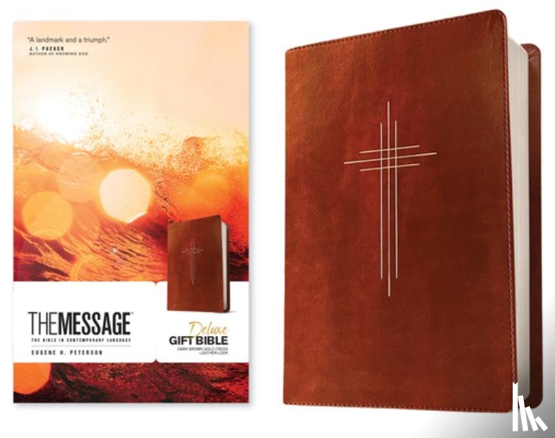 Peterson, Eugene H. - The Message Deluxe Gift Bible, Dark Brown Gold