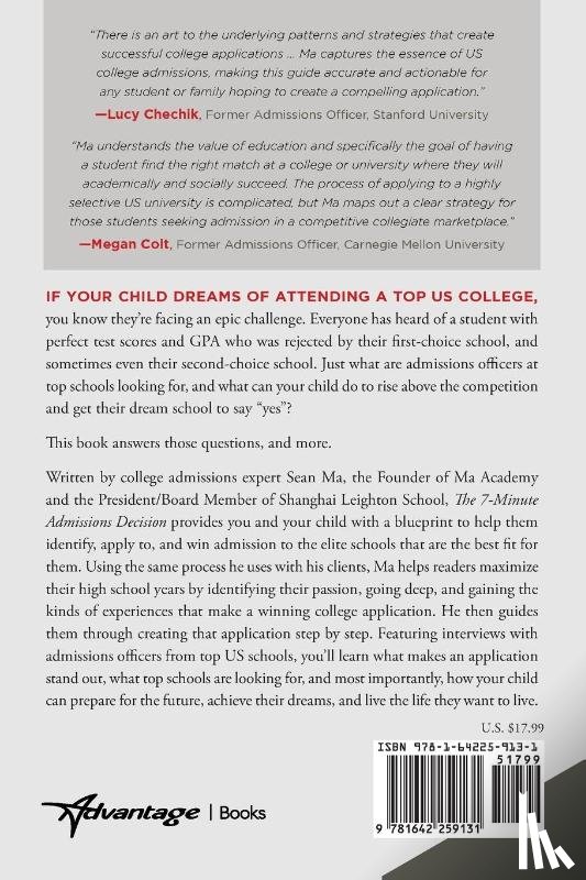 Ma, Sean - The 7-Minute Admissions Decision