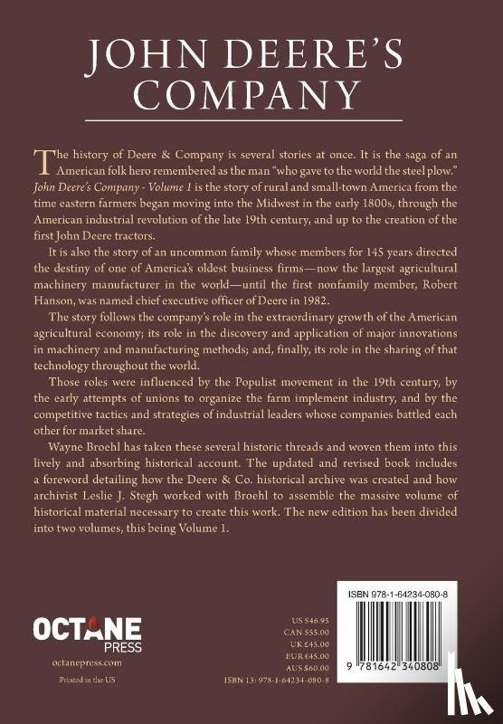 Broehl, Wayne G. - John Deere's Company - Volume 1