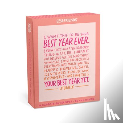 Em & Friends - Em & Friends Best Year Yet Birthday Boxed Cards Singles