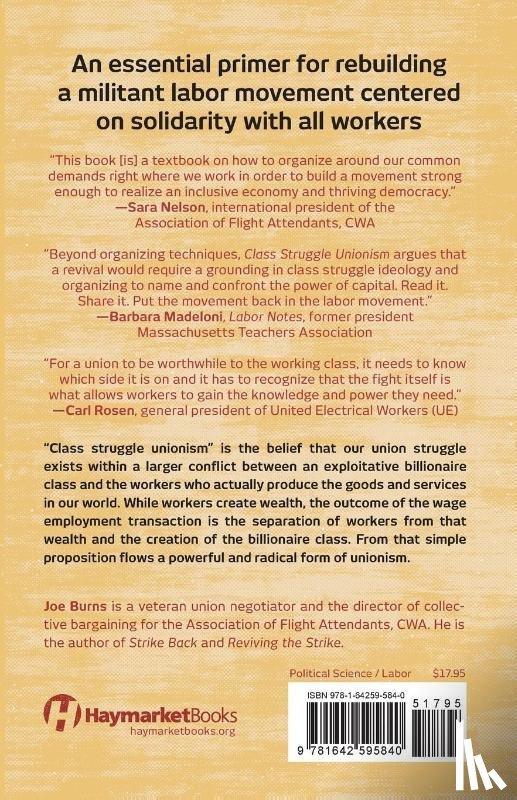 Burns, Joe - Class Struggle Unionism