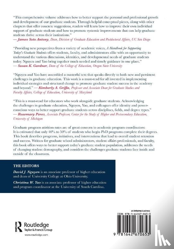  - A Handbook for Supporting Today's Graduate Students