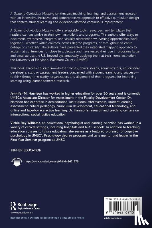 Harrison, Jennifer M., Rey Williams, Vickie - A Guide to Curriculum Mapping