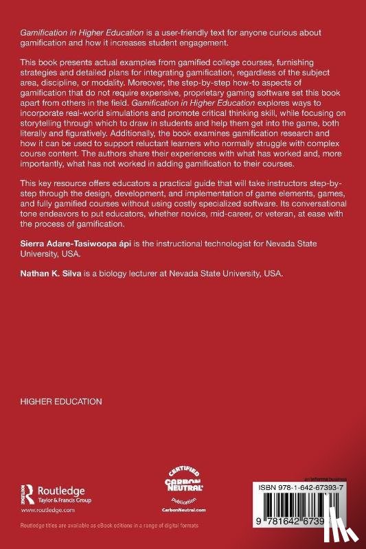 Adare-Tasiwoopa api, Sierra, Silva, Nathan - Gamification in Higher Education