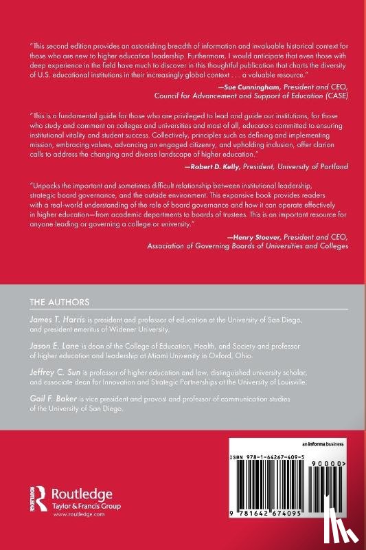 Harris, James T., Lane, Jason E., Sun, Jeffrey C., Baker, Gail F. - Academic Leadership and Governance of Higher Education